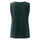 thumbnail image 2 of Más Tamaño Camisetas Sin Mangas Para Las Mujeres Chaleco de patrón Vintage para mujer, chaleco informal holgado con cuello redondo para vacaciones, camiseta ajustada clásica con cuello (Green, L), 2 of 5