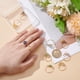 thumbnail image 4 of 10 anillos de 10 estilos, ajustables, con gemas, envueltos en alambre de cobre, irregulares y coloridos, para mujer., 4 of 9