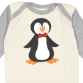 thumbnail image 4 of Inktastic Cute Penguin, Penguin With Red Bow Tie Boys or Girls Long Sleeve Baby Bodysuit, 4 of 5
