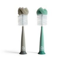 Munchkin® Sponge™ Bottle Brush, Gray/Sage, 2 Pack, Unisex