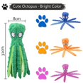 thumbnail image 2 of Juguete interactivo para perros chirriantes, sin relleno, con forma de pulpo y papel arrugado para perros medianos y grandes., 2 of 5