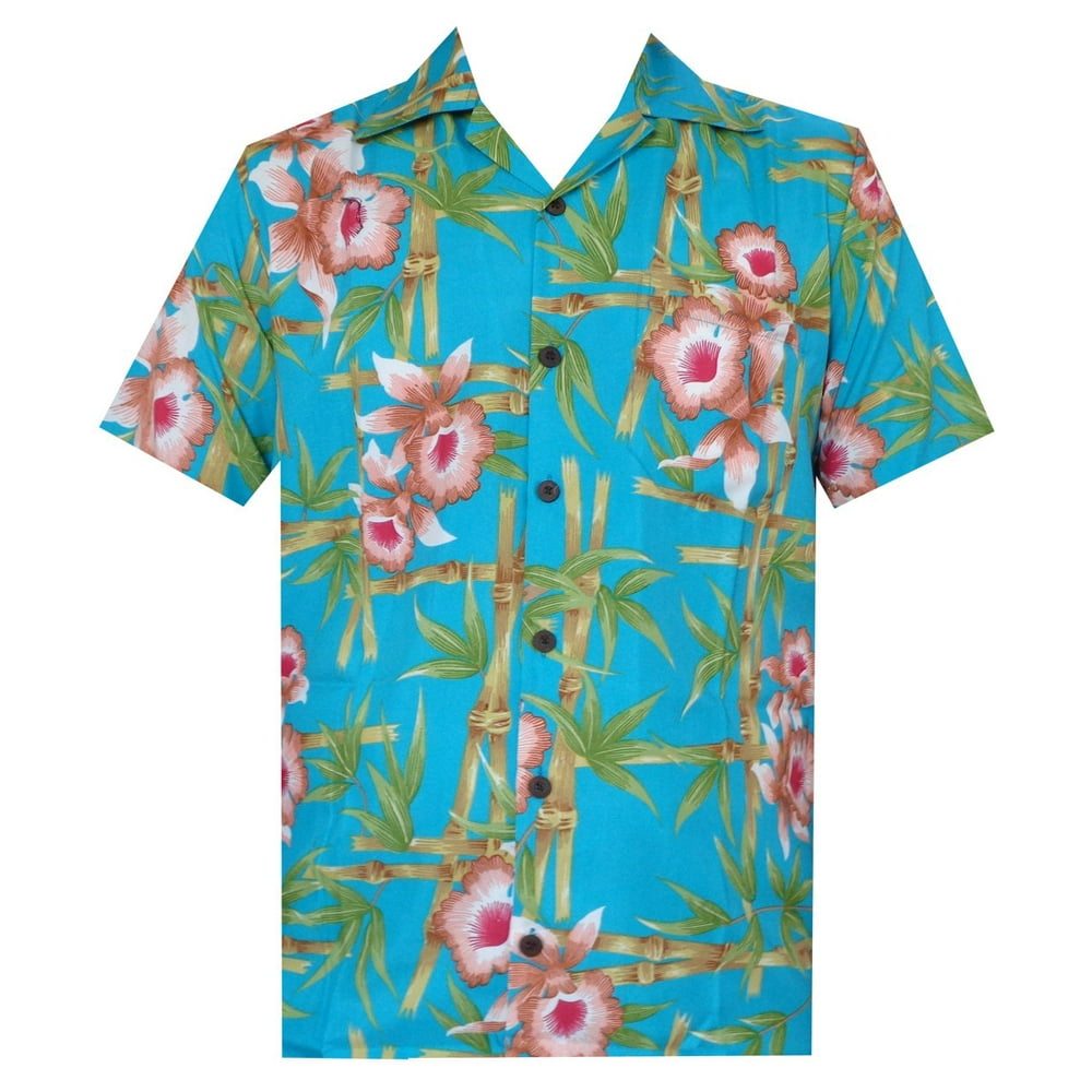 Alvish - Hawaiian Shirts 51 Mens Flower Bamboo Beach Aloha Casual ...
