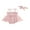 Pink, variant on Bagilaanoe Newborn Baby Girl Summer Rompers Dress Flower Embroidered Sleeveless Bodysuits + Headband 3M 6M 12M 18M 24M Infant Patchwork A-line Dresses