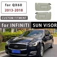 thumbnail image 2 of Driver And Passenger Side Car Sun Visor With Makeup Mirror For Infiniti QX60‌ 2013 2014 2015 2016 2017 2018 Accessories, Replacement Number 96401-9PB0A-light Grey, 2 of 6