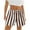 Brown, variant on Jalioing Women's Lounge Shorts Elastic Waist Striped Casual Shorts Summer Fashion Drawstring Beach Shorts