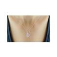 thumbnail image 4 of JewelersClub 1.00 Carat T.G.W. Pink Amethyst And White Diamond Accent Sterling Silver Pendant, 18", 4 of 4
