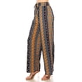 thumbnail image 4 of Women's Printed Drawstring Waist Pants with Side Pockets Casual Relaxed Fit, 4 of 6