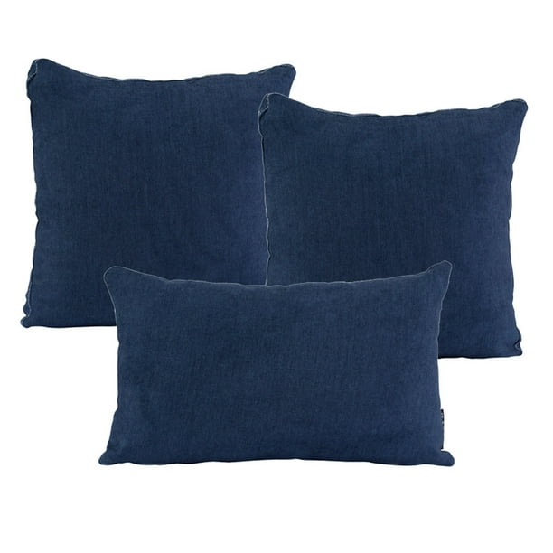 Set de 3 CojÍnes Decorativos (2 Cuadrados Grandes + 1 Rectangular) DICASA Bless