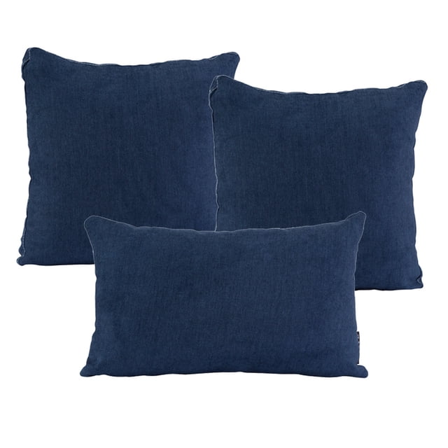 Set de 3 CojÍnes Decorativos (2 Cuadrados Grandes + 1 Rectangular) DICASA Bless