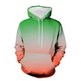 thumbnail image 3 of Hoodie Mens Shirts Hooded Drawstring Adjustable Shirt Men Casual Round Neck Pockets Gradation Print Pullover Long Sleeve Hooded Sweatshirt Everyday,Streetwear,Outdoor Sports Clothing Shirts For Men, 3 of 5