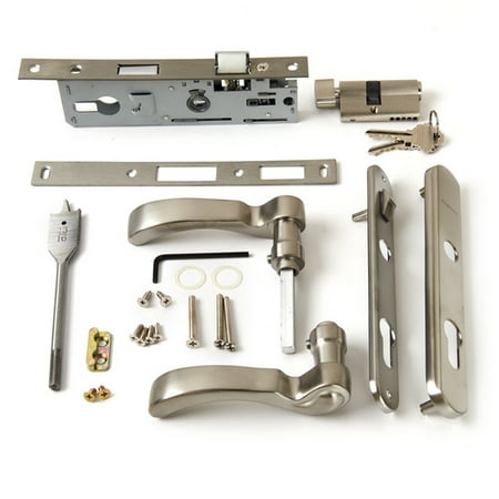 door storm andersen handle assembly traditional nickel finish 2004 parts present kit handles doors cylinder lock kwikset universal
