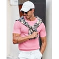 thumbnail image 5 of COOFANDY Mens Tee Shirts Knit Short Sleeve Shirt Casual Summer Textured Shirt White Xx-Large, 5 of 6