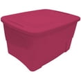 thumbnail image 1 of Caja con Tapa 72 Litros Plastic Trends Modelo Atlanta Color Rosa Lipstick, 1 of 4