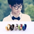 thumbnail image 3 of Pendientes de acero de titanio de estilo hip-hop para hombre, con personalidad sencilla, 3 of 4