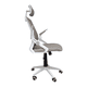 thumbnail image 5 of Silla de Oficina Gerencial con respaldo ergonómico , cabecera Gris y Blanco, 5 of 8