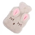 thumbnail image 2 of Rabbit Pattern Plush Cover Hot Water Bottle, Explosion Proof, Relieve Muscle Soreness, Portable, Detachable Hot Water Bottle Explosion Proof Prevent Scald Detachable 350ml, 2 of 8