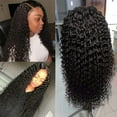 thumbnail image 5 of HAOFAN Deep Wave Lace Front Wigs Human Hair 13x4 HD Lace  Frontal Curly Wigs for Black Women Pre Plucked with Baby Hair 20inch Curly Lace Front Wig Human Hair 150% Density, 5 of 8
