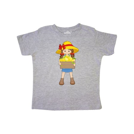 

Inktastic Farming Girl with Crate of Lemons Gift Toddler Toddler Girl T-Shirt
