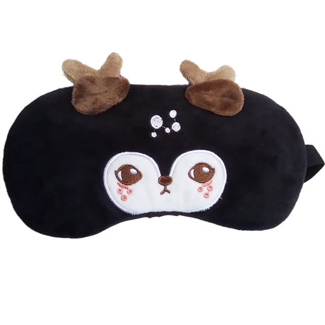 Coofit Eye Cover Elk Breathable Decorative Sleeping Blindfold Sleep Mask with Ice Pack