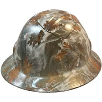 Winter Camo Hydro Dipped Hard Hats Full Brim Style Design
