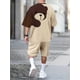thumbnail image 2 of Conjunto de pantalones cortos de manga corta con estampado de oso pardo de dibujos animados para hombre, camiseta informal de verano para uso diario, pantalones cortos de playa de moda urbana para hom, 2 of 5