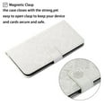 thumbnail image 6 of For Samsung Galaxy A36 5G 6.7" Ethnic Wind Embossed Strong Magnetic Attachment/Closure, Card Slots/Pocket, PU Leather Flip Wallet Case ﻿,White,For Galaxy A36 5G, 6 of 7