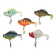 thumbnail image 4 of Señuelos de pesca blandos para lubina, 5 uds., 18g, 8cm, cola de paleta, Swimbaits con Spinner, cebo de pesca Artificial, Kit de Señuelos de pesca realistas YUNYI BRAND  Deportes, 4 of 8