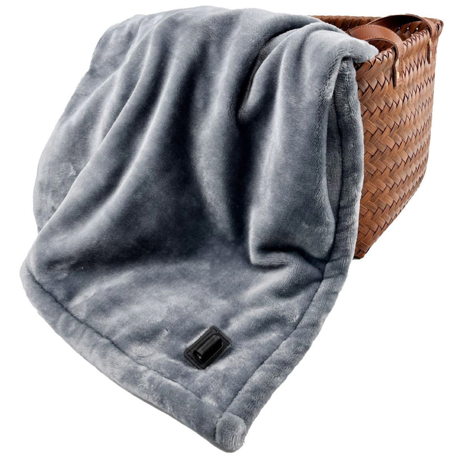 AYktou Electric Heated Blanket Throw - Soft Heating Throw Blanket with 9 Fast Heating Modes & 3h Auto Shut-Off,Over-Heat Protection,39.4"x29.6" Machine Washable Flannel Blanket Throw Gifts