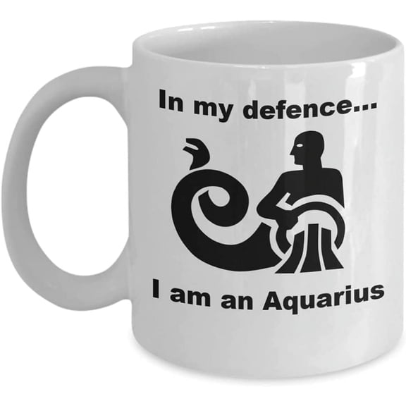 Aquarius Mug, Aquarius Coffee Mug, Zodiac Tea Cup, Aquarians, January February Birthday,