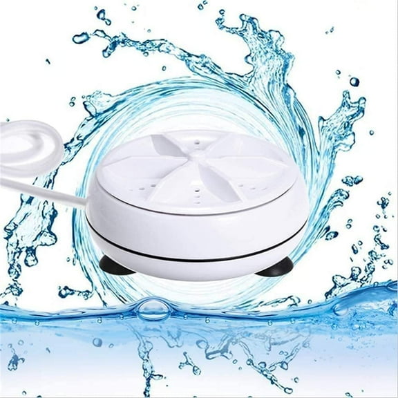Mini Travel Washing Machine - USB Portable Turbine, 60W, US Plug (100‑240V), Ideal for Socks & Underwear