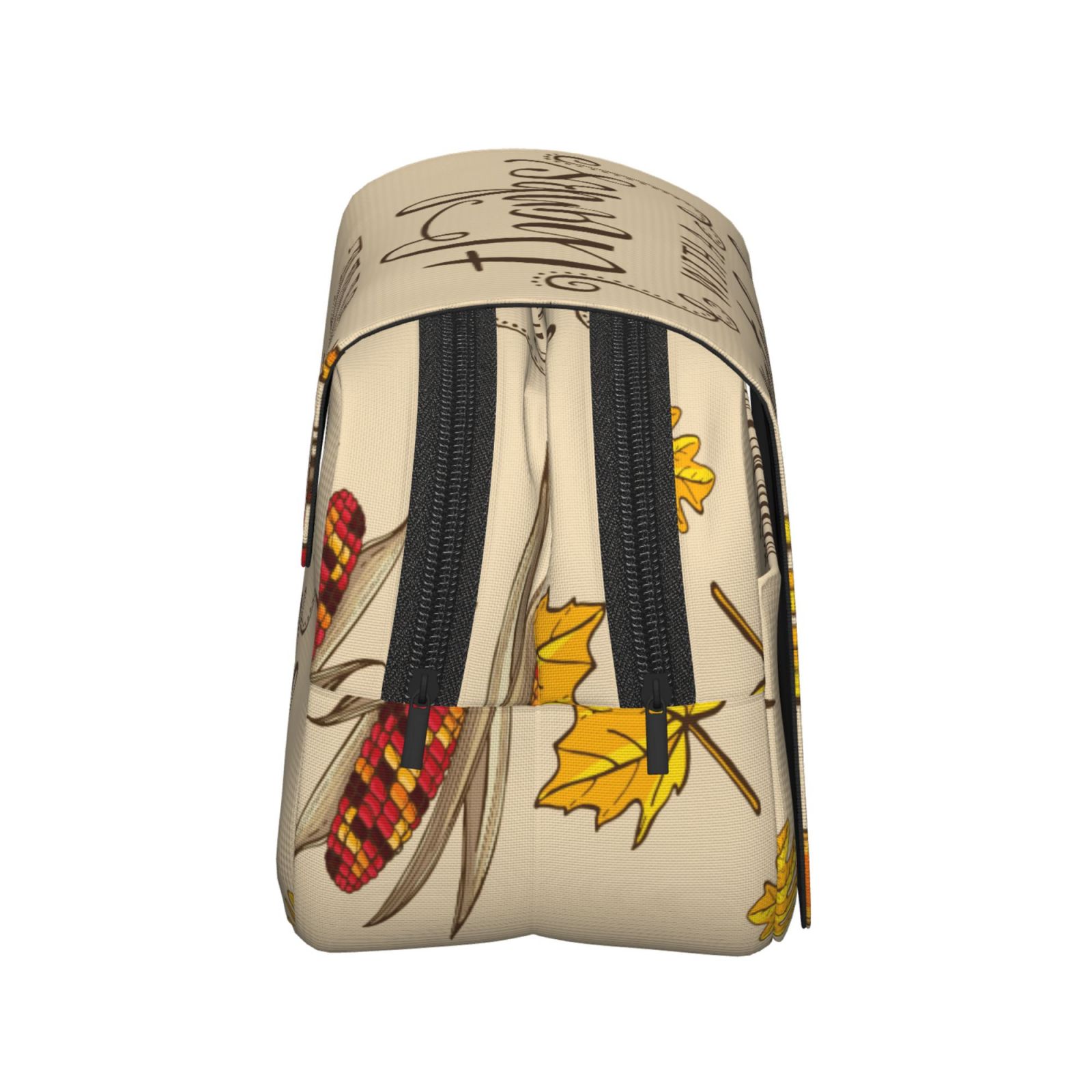 Rateoe Thanksgiving With A Grateful Heart Pattern Double Clamshell Pen Case, Storage Organizer with Two Zipper Compartments– Holds Up to 50 Pencils & Pens