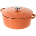 thumbnail image 1 of Cazuela Cuisinart Chef's Classic de hierro fundido esmaltado, 7 litros, naranja, 1 of 3