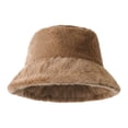thumbnail image 4 of DJN Winter Plush Fisherman Hat Cold Weather Sun Protection Cap for Women Men Khaki A, 4 of 5