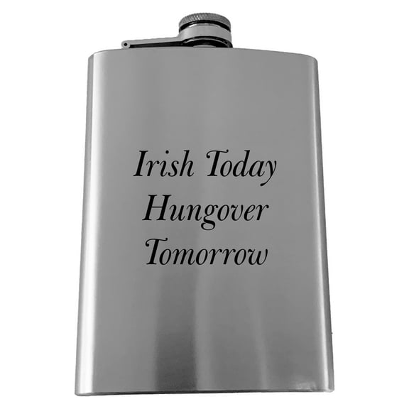 8oz Custom Novelty Funny Humor Flask L1
