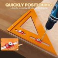 thumbnail image 4 of 2-In-1 Rafter Square,Positioning Triangle Ruler Innovative Rafter Square Tool Adjustable Triangle Ruler Protractor 2pcs, 4 of 6