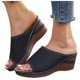thumbnail image 4 of WILLBEST Sandalias De Cuña Para Mujer, Zapatos De Mujer, Sandalias De Cuña De Suela Gruesa, Sandalias De Cuña De Playa Bohemias De Un Solo Pie De Moda, 4 of 9