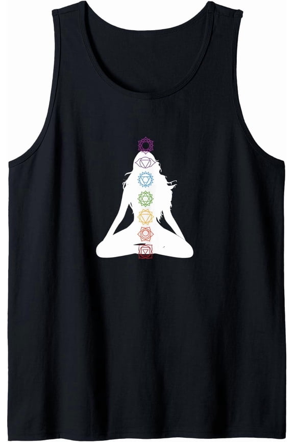 Boho Yoga Lover Spiritual Zen Meditation Aligned Chakras Tank Top Size S-3XL
