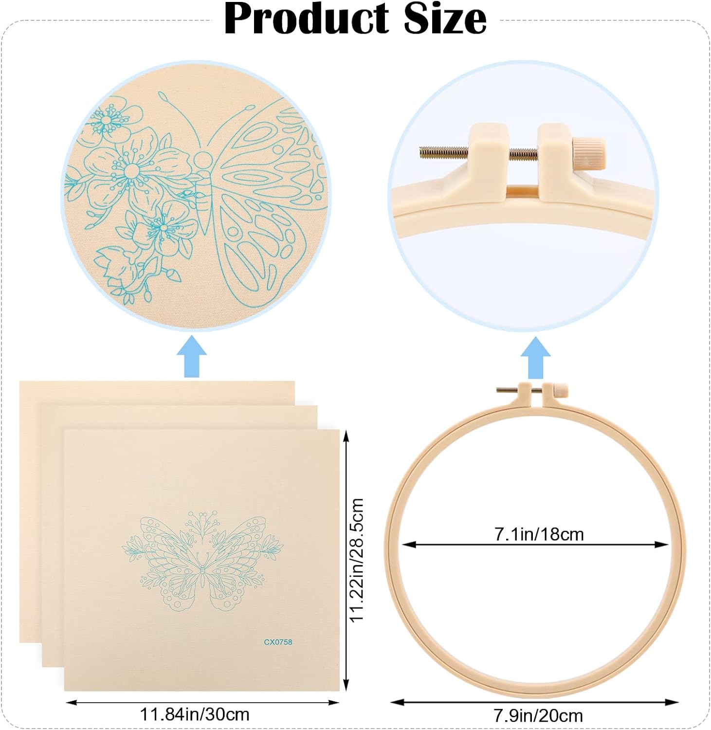 Vetpw Embroidery Kit for Beginners, 3-Pack photo 5