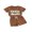 Caramel, variant on LMLYSoH Toddler Boys Summer Outfit Sets Short Sleeve Letter Print Tops Solid Color Drawstring Shorts