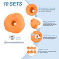 thumbnail image 3 of Rock Climbing Holds, 10 Pcs Climbing Rock Wall Grips with Single Holes for Playground Accessories, Yellow-C, 3 of 7