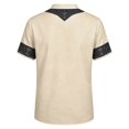 thumbnail image 6 of Zylarhe Kids Halloween Tops Fun Graphic Short Sleeve Tee with Boat Print for Boys Beige 5-6 Years, 6 of 6