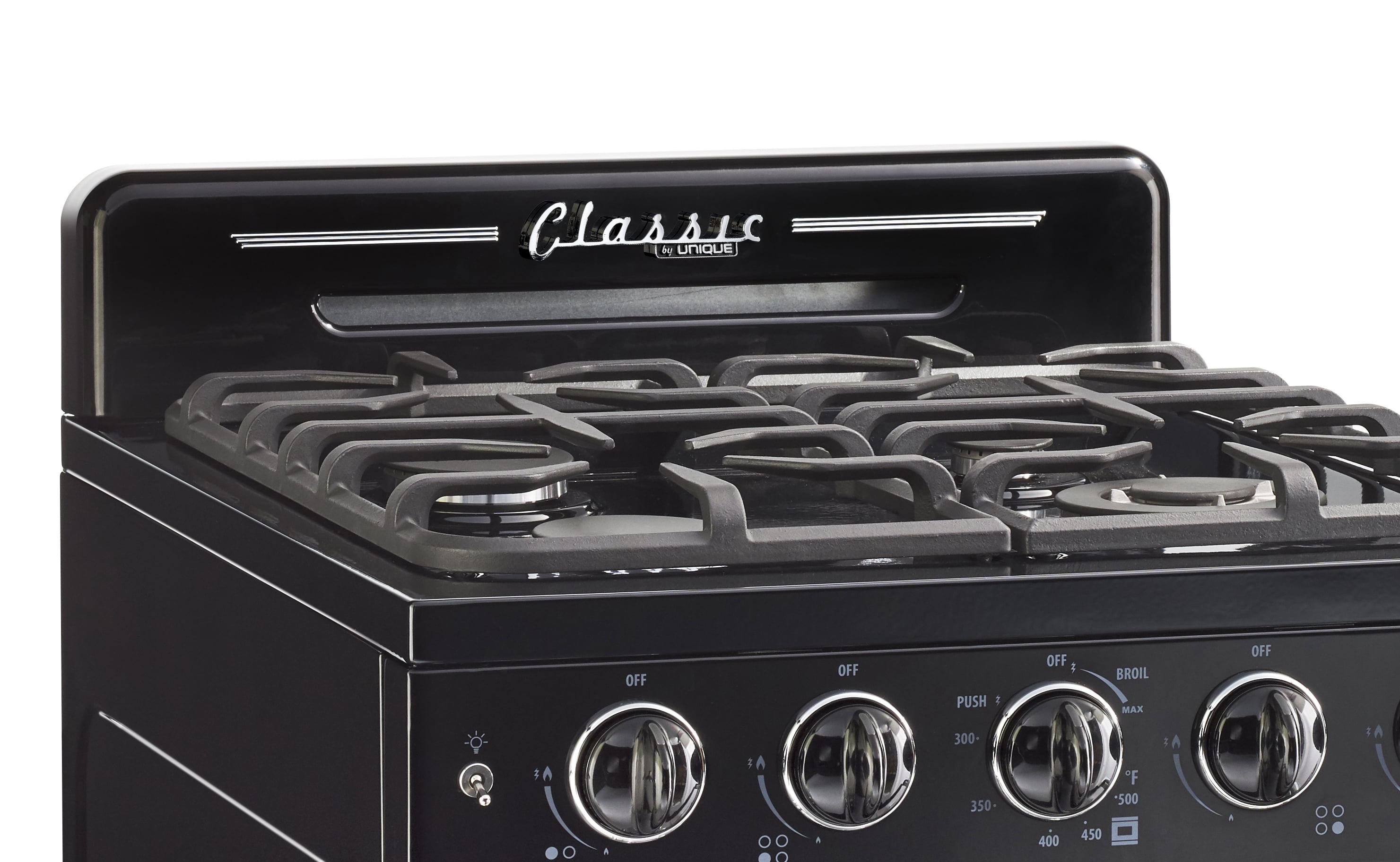 Unique Classic Retro 24" 2.9 cu/ft Freestanding Gas Range with Convection Oven and Sealed Burners