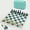 green and white, variant on DGZEOLOO Chess Set Portable Rollable Travel Game for Ages 14+, PU & ABS Pieces with Storage Bag, 1-Count, Exclusively for Teens & Adults