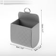 thumbnail image 4 of Unique Bargains Car Trash Can Hanging Car Air Vent Faux Leather Trash Bin 1 Pc Gray, 4 of 7