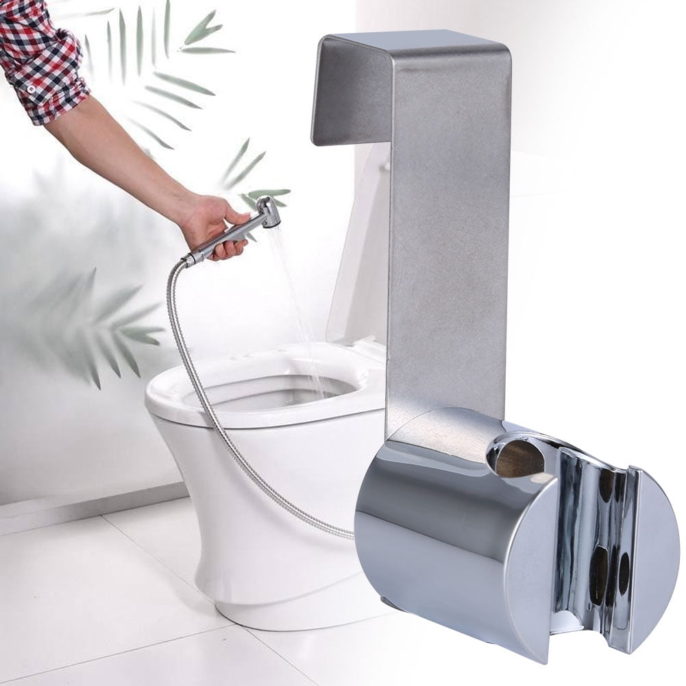 Walfront Stainless Steel Abs Holder Hook Hanger For Hand Shower Toilet Bidet Sprayer Brushed Nickel