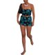 thumbnail image 4 of TRKIYQC Traje de falda corta de verano para mujer Estampado floral Sin mangas Tube Tops Mini falda Conjunto de dos piezas TRKIYQC Vida cotidiana, 4 of 7