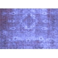 thumbnail image 1 of Ahgly Company Machine Washable Indoor Rectangle Persian Blue Traditional Area Rugs, 5' x 7', 1 of 4