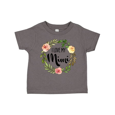 

Inktastic I Love My Mimi- Flower Circle Gift Toddler Boy or Toddler Girl T-Shirt