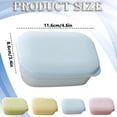 thumbnail image 3 of Ngheia Blue Leakproof Soap Dish – Travel Bar Soap Holder with Lid & Draining Layer, Portable Soap Case for Camping, Gym, Bathroom, Great for Labor Day Weekend, 3 of 9