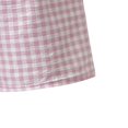 thumbnail image 5 of Women's Plaid Straight Leg High Waist Pocket Shorts, Polyester Loose Casual Short Trousers, Summer Daily Bottoms for Travel Shopping Home | TruHer,White Free Size, 5 of 5